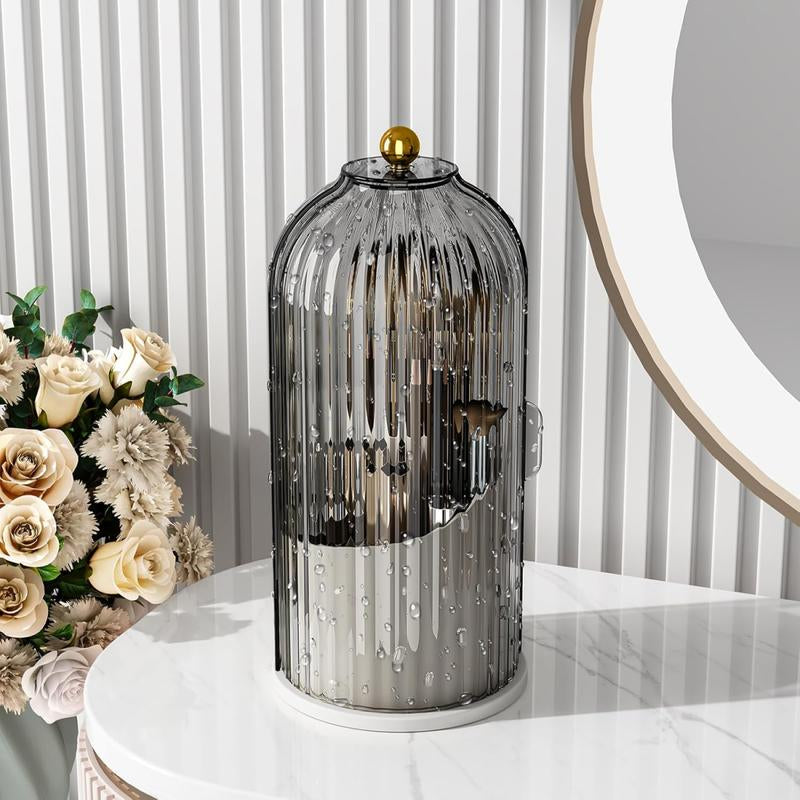 360°Rotating Makeup Brush Organizer