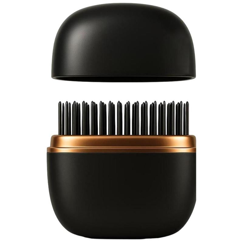 Mini Cordless Hair Straightener, Portable 2-In-1 Heated Comb & Iron, USB-C Rechargeable, Travel-Friendly Styling Tool, Multifunctional Hair Styler for Travel & Home Anti-Frizz Brush Pink