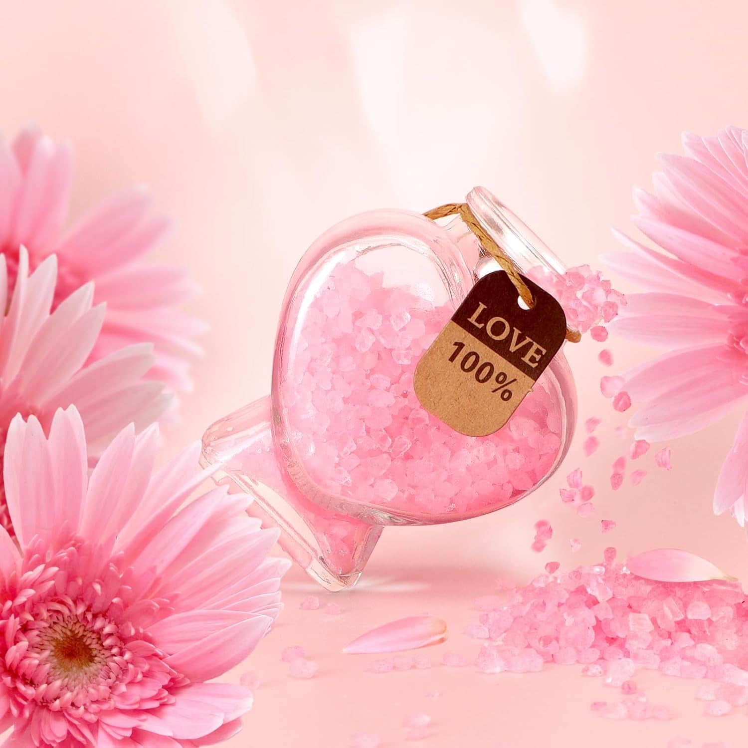 Birthday Gifts, Thank You, and Mothers Day Gifts for Women-Pink Rose Spa Gift Basket Set