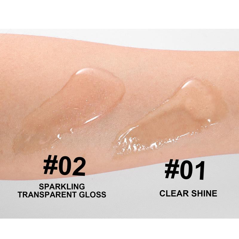 Natural Lip Gloss Oil: Glass-Like Shine & 24H Hydration,Non-Sticky Moisturizing Lip Gloss Makeup Glossy Springtok Moisturizer Lipstick