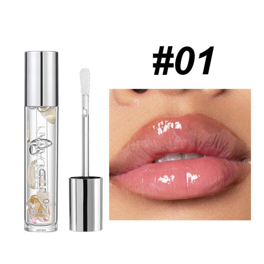 Natural Lip Gloss Oil: Glass-Like Shine & 24H Hydration,Non-Sticky Moisturizing Lip Gloss Makeup Glossy Springtok Moisturizer Lipstick