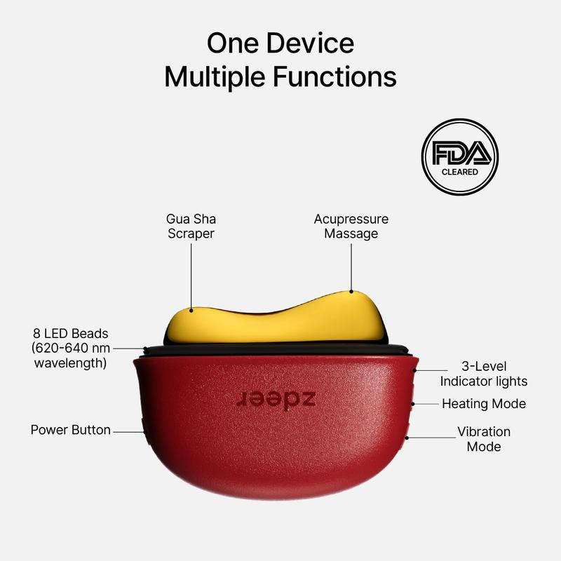 Facial Care Device with LED Red Light Therapy 
