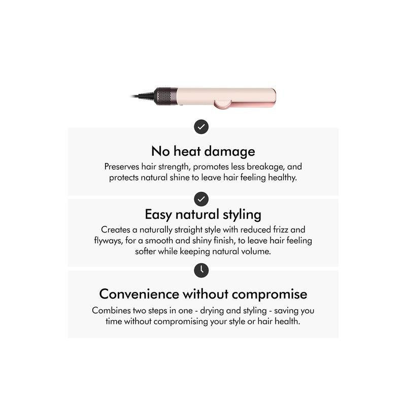 Airstrait Straightener in Ceramic Pink & Rose Gold