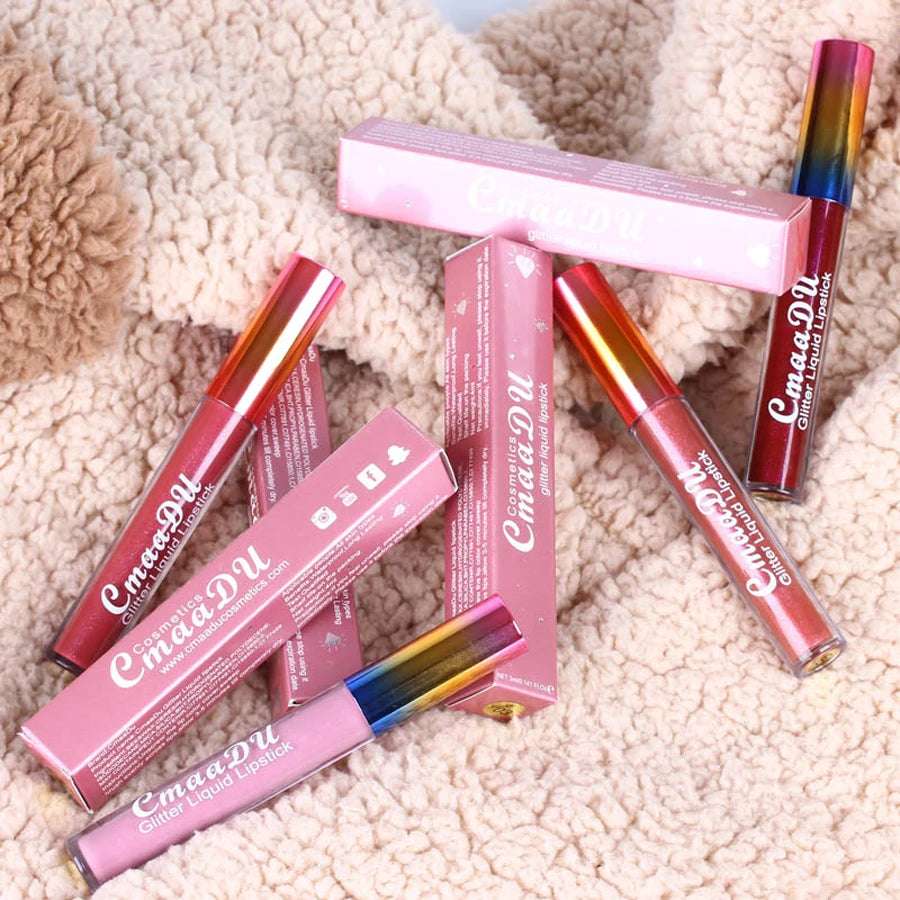 Cmaadu™ Diamond Shine Lip Gloss – Glitter Liquid Lipstick for Stunning Matte Lips