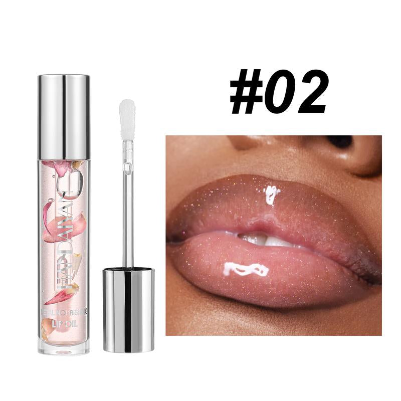 Natural Lip Gloss Oil: Glass-Like Shine & 24H Hydration,Non-Sticky Moisturizing Lip Gloss Makeup Glossy Springtok Moisturizer Lipstick