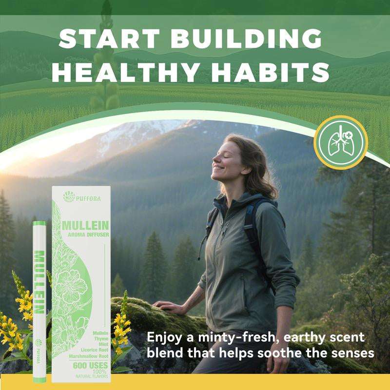 PUFFORA Pure Herbal for Body Detoxification and Tongue Air Freshing, Herbal Support Pen Relaxation Diffusion Stick Solution