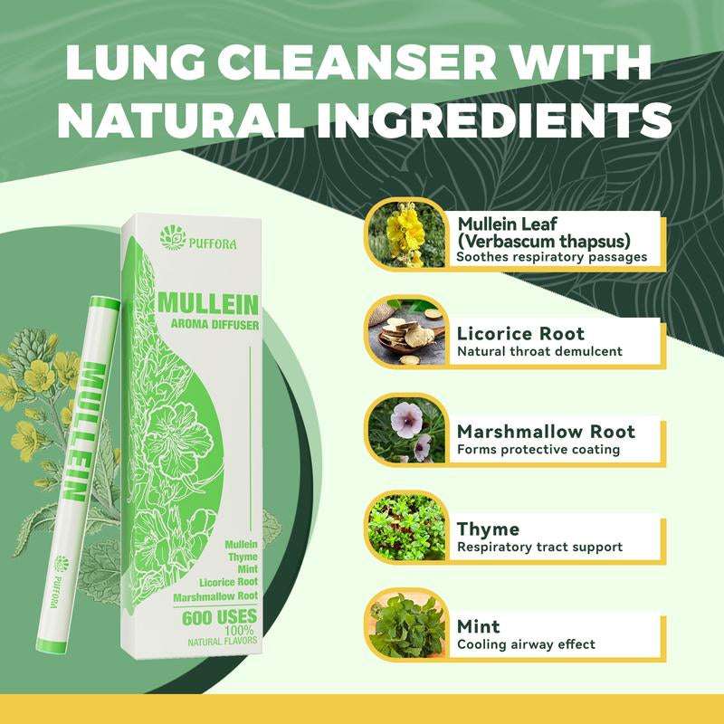 PUFFORA Pure Herbal for Body Detoxification and Tongue Air Freshing, Herbal Support Pen Relaxation Diffusion Stick Solution
