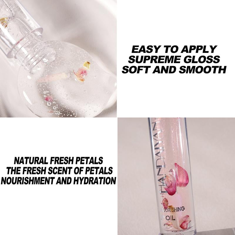 Natural Lip Gloss Oil: Glass-Like Shine & 24H Hydration,Non-Sticky Moisturizing Lip Gloss Makeup Glossy Springtok Moisturizer Lipstick