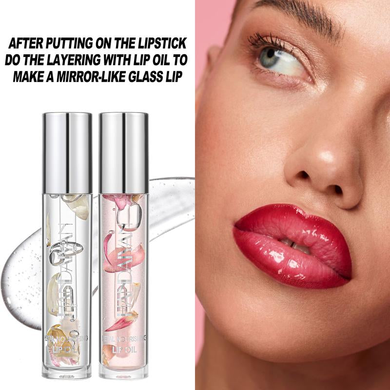Natural Lip Gloss Oil: Glass-Like Shine & 24H Hydration,Non-Sticky Moisturizing Lip Gloss Makeup Glossy Springtok Moisturizer Lipstick