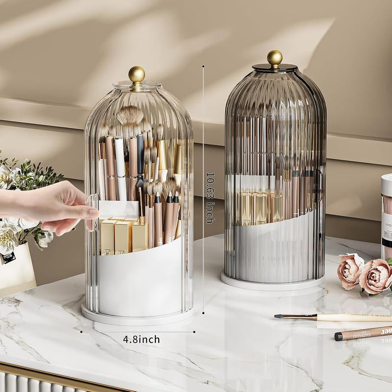 360°Rotating Makeup Brush Organizer