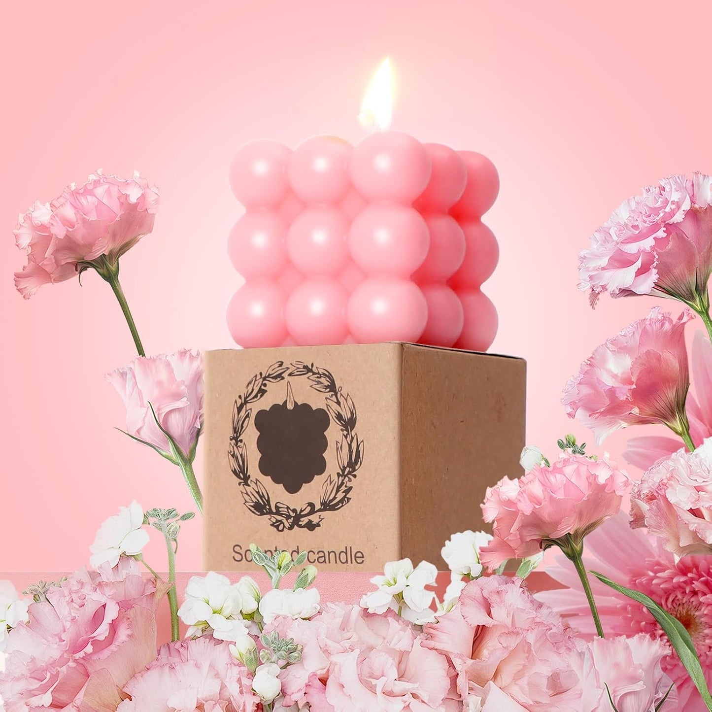 Birthday Gifts, Thank You, and Mothers Day Gifts for Women-Pink Rose Spa Gift Basket Set