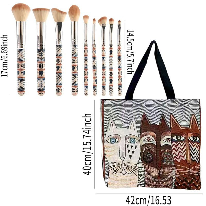 30 Pcs Professional Makeup & Skincare Brush Set with Travel Case
